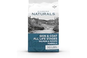 DIAMOND NATURALS Diamond Skin & Coat Real Meat Recipe Dry Dog Food with Wild Caught Salmon 30 Pound (Pack of 1)