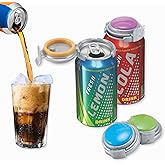 Jokari 2 Click Can Pump and Pour Carbonation Saver for 12oz Soda and Beer Cans Keep Fizzy Drinks Fresh Press On Manual Soda Preserver Reusable Can Cap for Carbonated Beverages 2 Pack