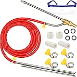 Angela&Alex Pressure Washer Sandblasting Kit, 5000 PSI Wet Sandblaster Attachment with Goggle, 1/4 Inch Quick Disconnect Sand