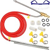 Pressure Washer Sandblasting Kit, 5000 PSI Wet Sandblaster Attachment, Power Washer Sandblasting with Replacement Ceramics Nozzle, 1/4 Inch Quick Disconnect Sandblasting Kit