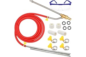 ANGELA&ALEX Pressure Washer Sandblasting Kit, 5000 PSI Wet Sandblaster Attachment, Power Washer Sandblasting with Replacement Ceramics Nozzle, 1/4 Inch Quick Disconnect Sandblasting Kit