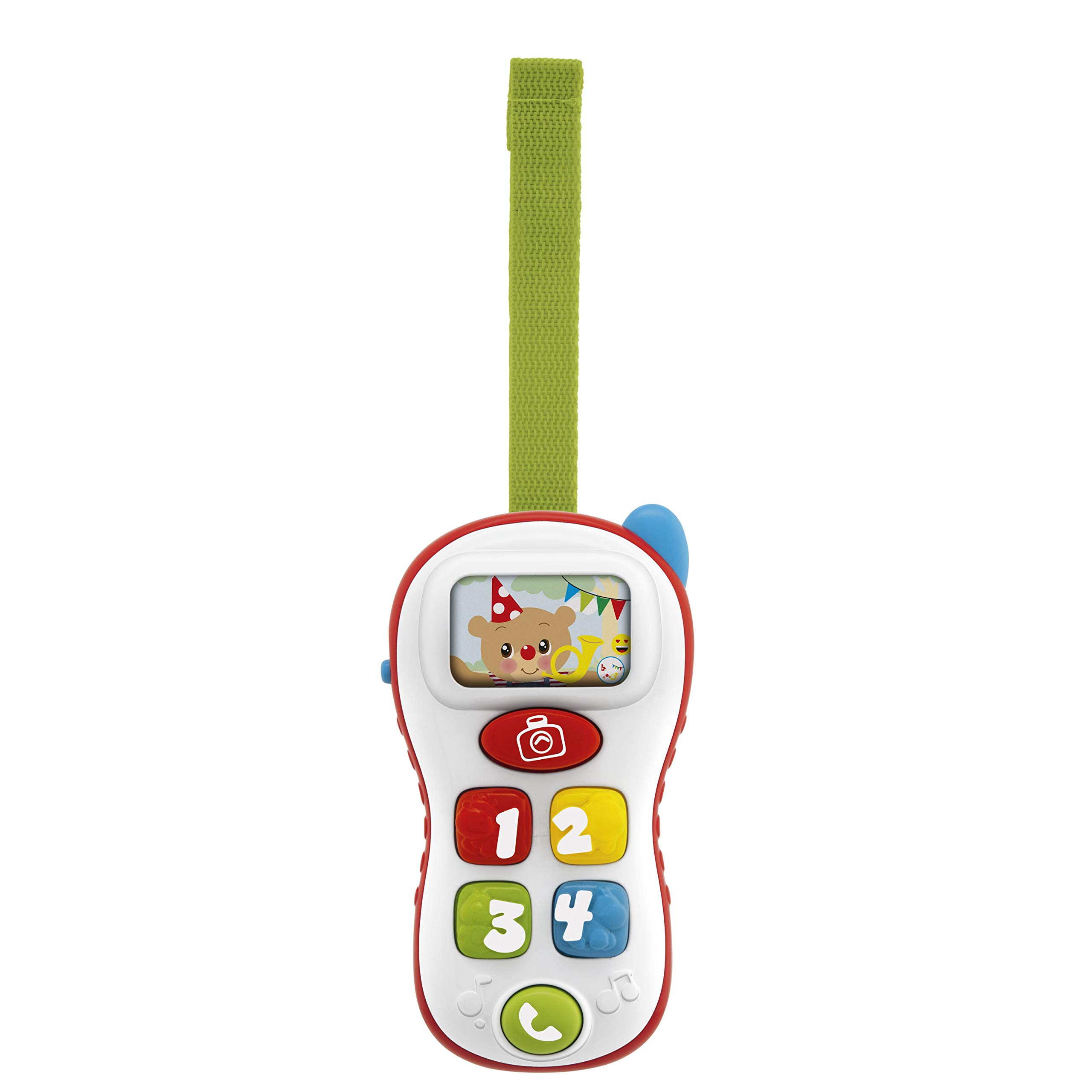 Chicco ABC Selfie Phone Game, Electronic Trillin for Children in the Shape of a Mobile Phone, Teaches Numbers, Words and Phrases in Italian and English, Bilingual, 6-36 Months