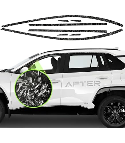 thumbnail image 2 of 2019-2024 Toyota RAV4 Hybrid SE Blackout Emblem Overlay Kit (8 Pieces) 2 of 3