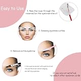 TEUVO Eyebrow Stencil Kit 24 Styles Shaper Beginner Brow Razor Brush Reusable view 4