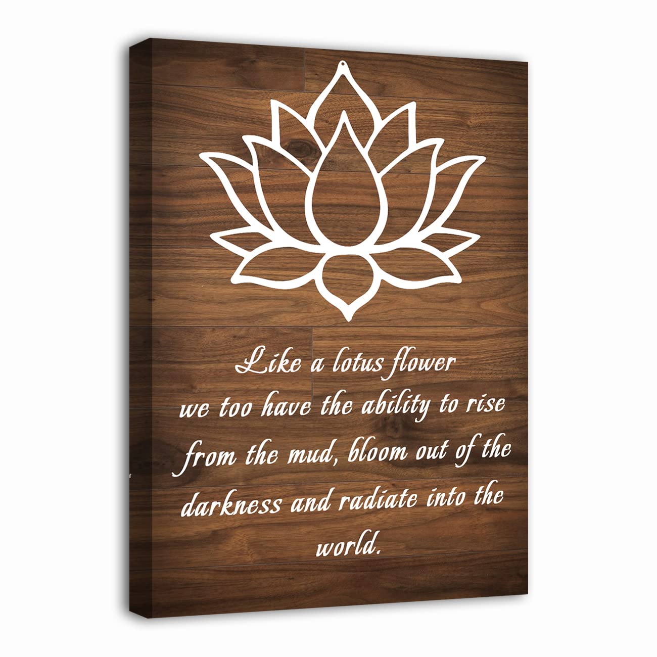 LZIMU Lotus Flower Canvas Wall Art Inspirational