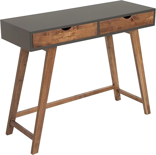 Invicta Interior Geraumiger Konsolentisch Scandinavia 100cm Grau Scandinavian Design Schreibtisch Konsole Tisch Amazon De Kuche Haushalt