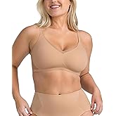 HONEYLOVE Bras for Women - Crossover Bra with No Underwire - Comfortable Wireless Support