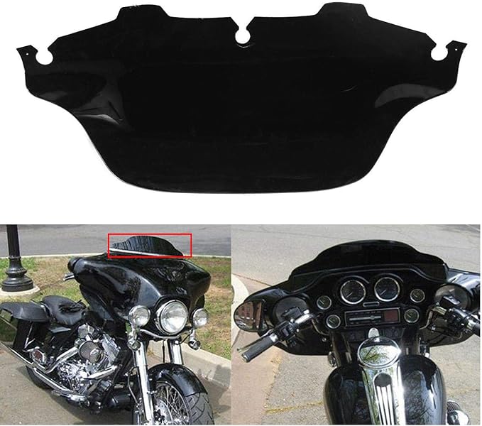 10" Smoke Wave Windshield For Harley CVO Road Glide 2023-2024 – FLTRXSE Windshield Replacement, ABS Plastic