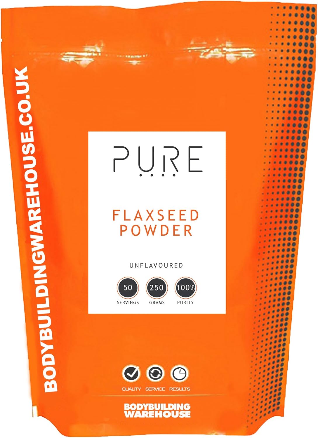 Bodybuilding Warehouse PURE Ground Flaxseed Powder 250g Omega 3 Vegan High Fibre BigaMart