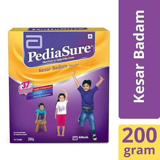 PediaSure Health & Nutrition Drink Powder for Kids Growth - 200g (Kesar Badam)