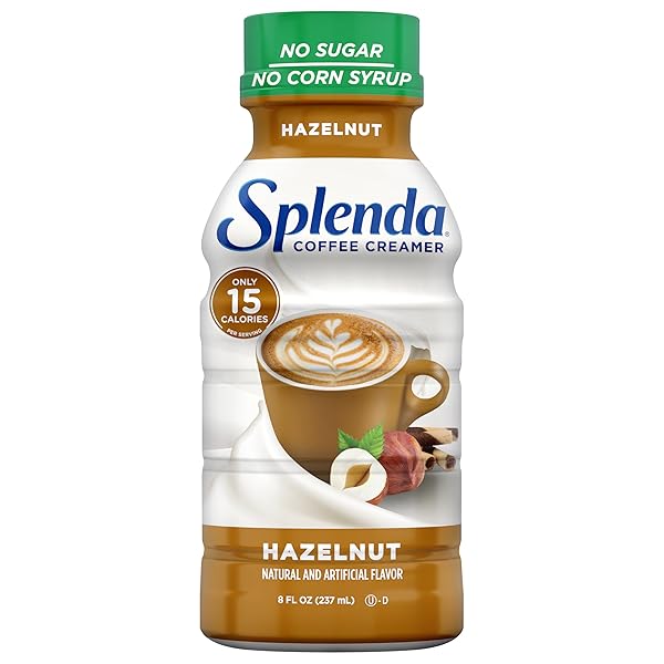 SPLENDA SUGAR FREE, LOW CALORIE HAZELNUT COFFEE CREAMER,...