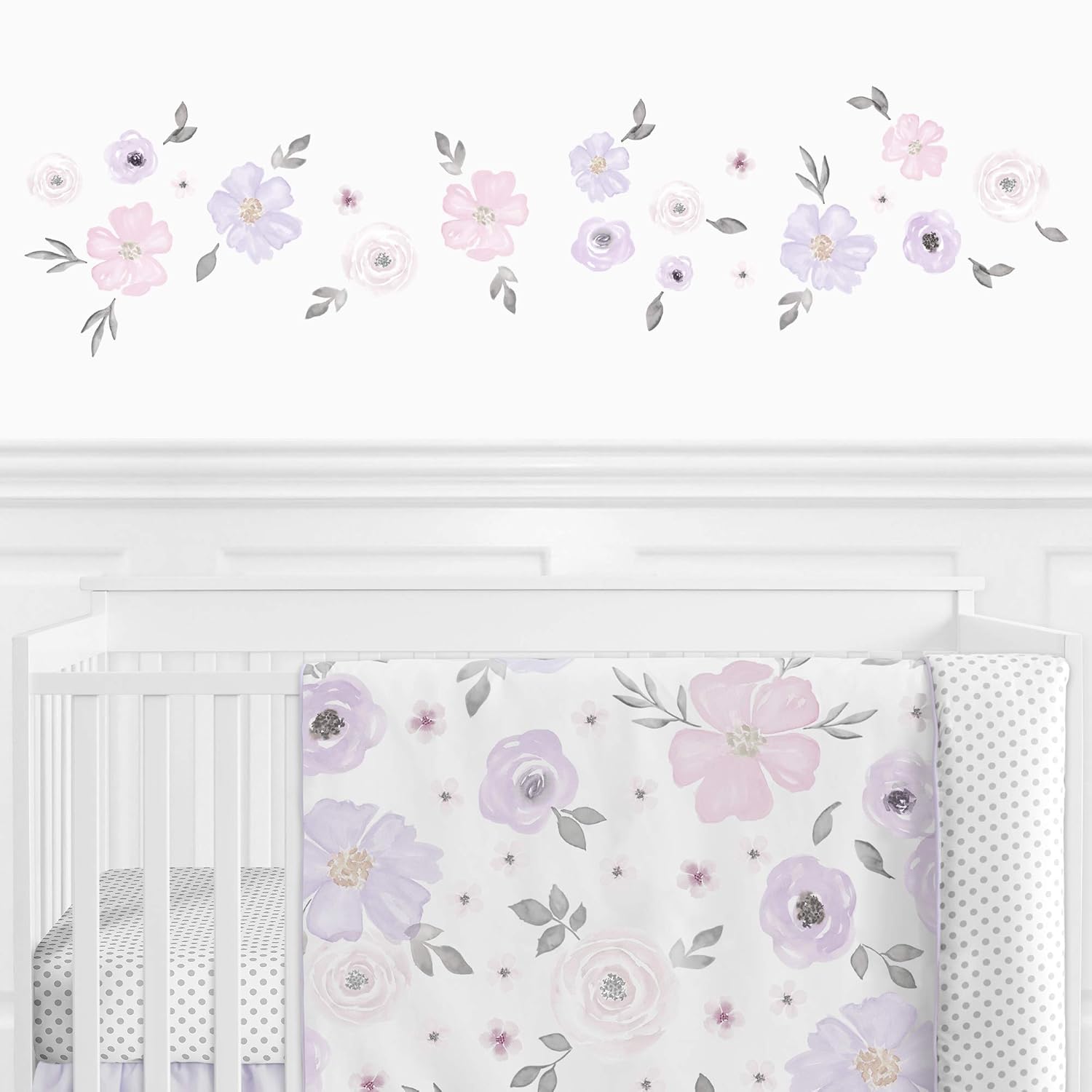 sweet jojo watercolor floral purple