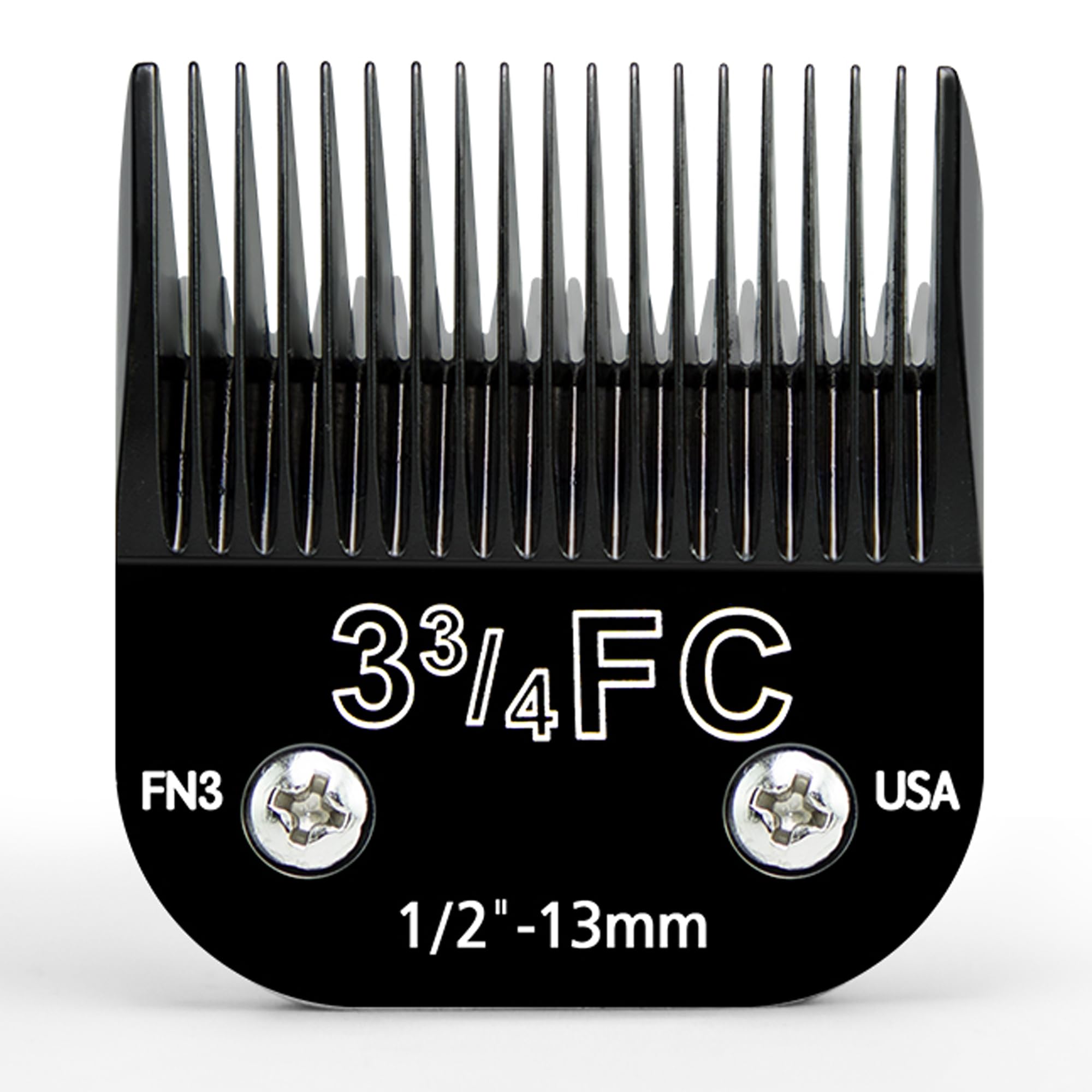 Photo 1 of OwnLifeYF Detachable Steel Pet Dog Grooming Clipper Blades,Size-3 3/4FC,Compatible with Andis Cut Length 1/2"(13mm),Compatible with Oster A5, fit for Wahl KM Series Clippers, Stainless Steel Blade