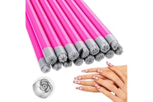 Classicseali 15PCS Nail Art Stamp Pen,Silicone Nail Stamp Pen, DIY Nails Art Tools, Different Pattern Floral Nails Stamps Pens for Women and Girls Creative Home Arts Salon