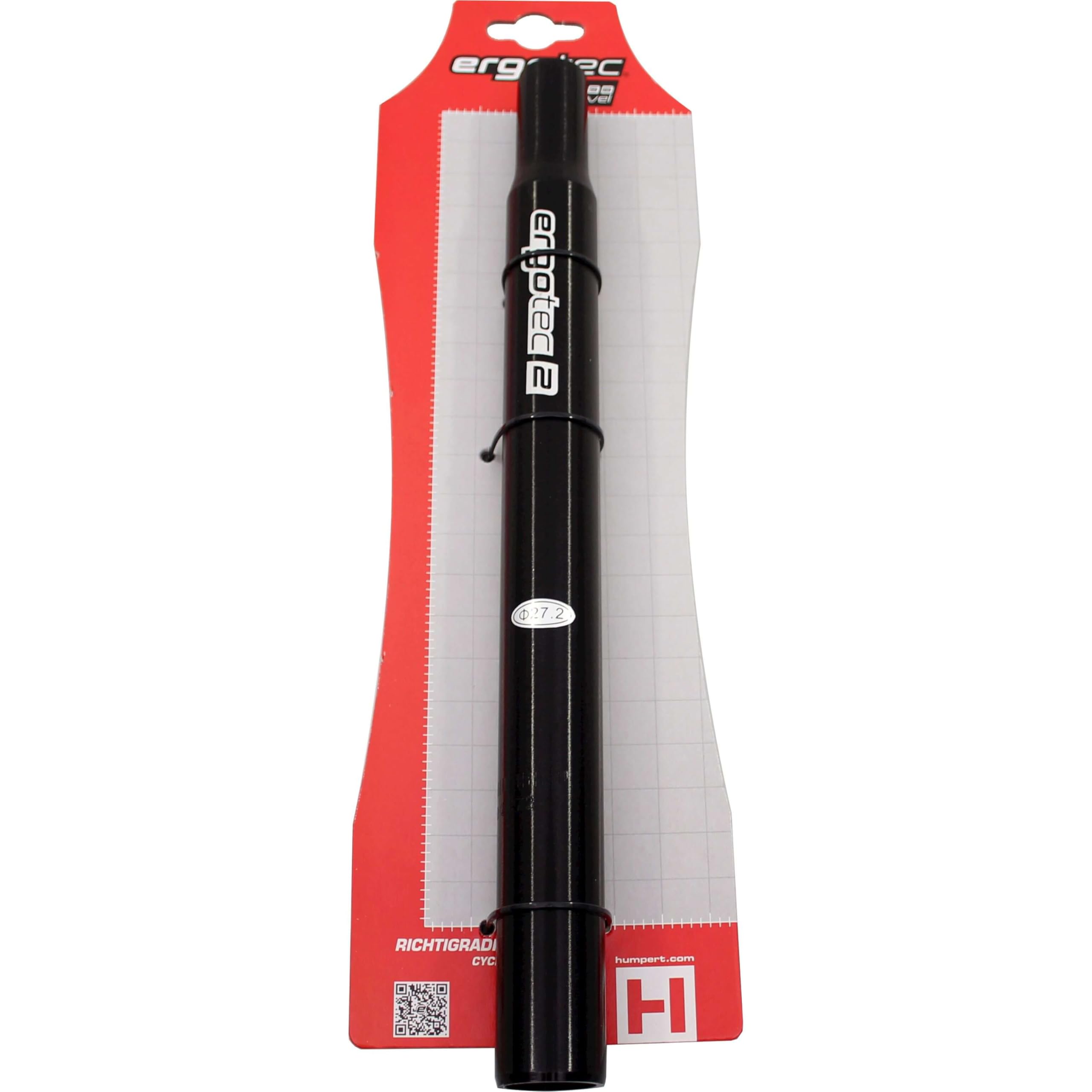 Humpert Aluminium Candle Saddle Post – CNC 300 mm – 27.2 mm Black