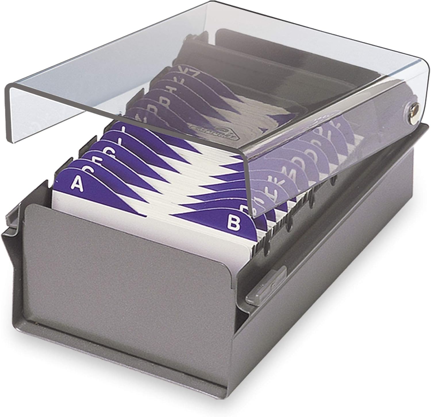 Acrimet Index Business Card Size File Holder Organizer Metal Base Heavy