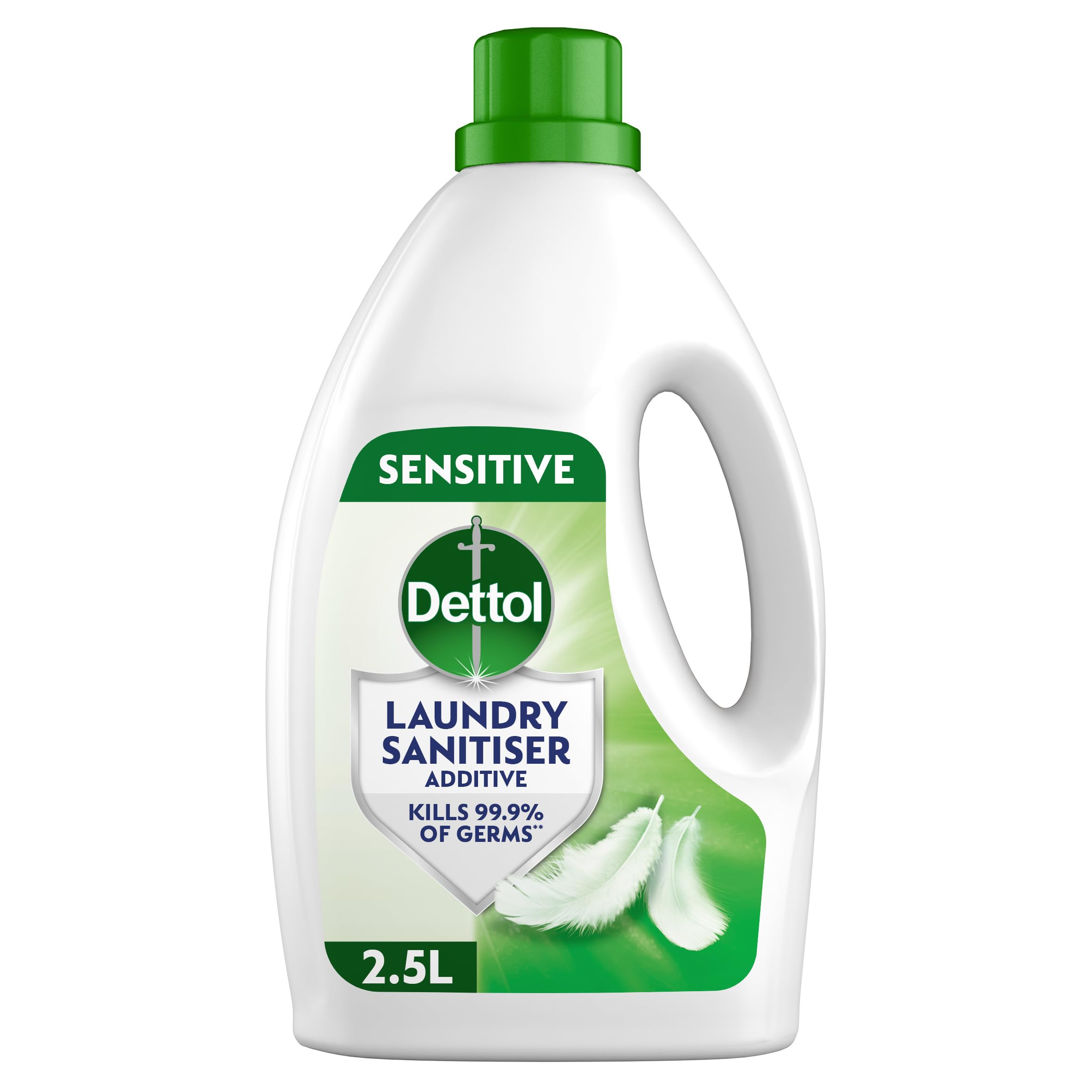 Dettol Laundry Sanitiser, Antibacterial, Sensitive, 2.5L, Dermatologically Tested, Hygienically Clean, Removes Odour, Kills 99.9 Percent of Bacteria