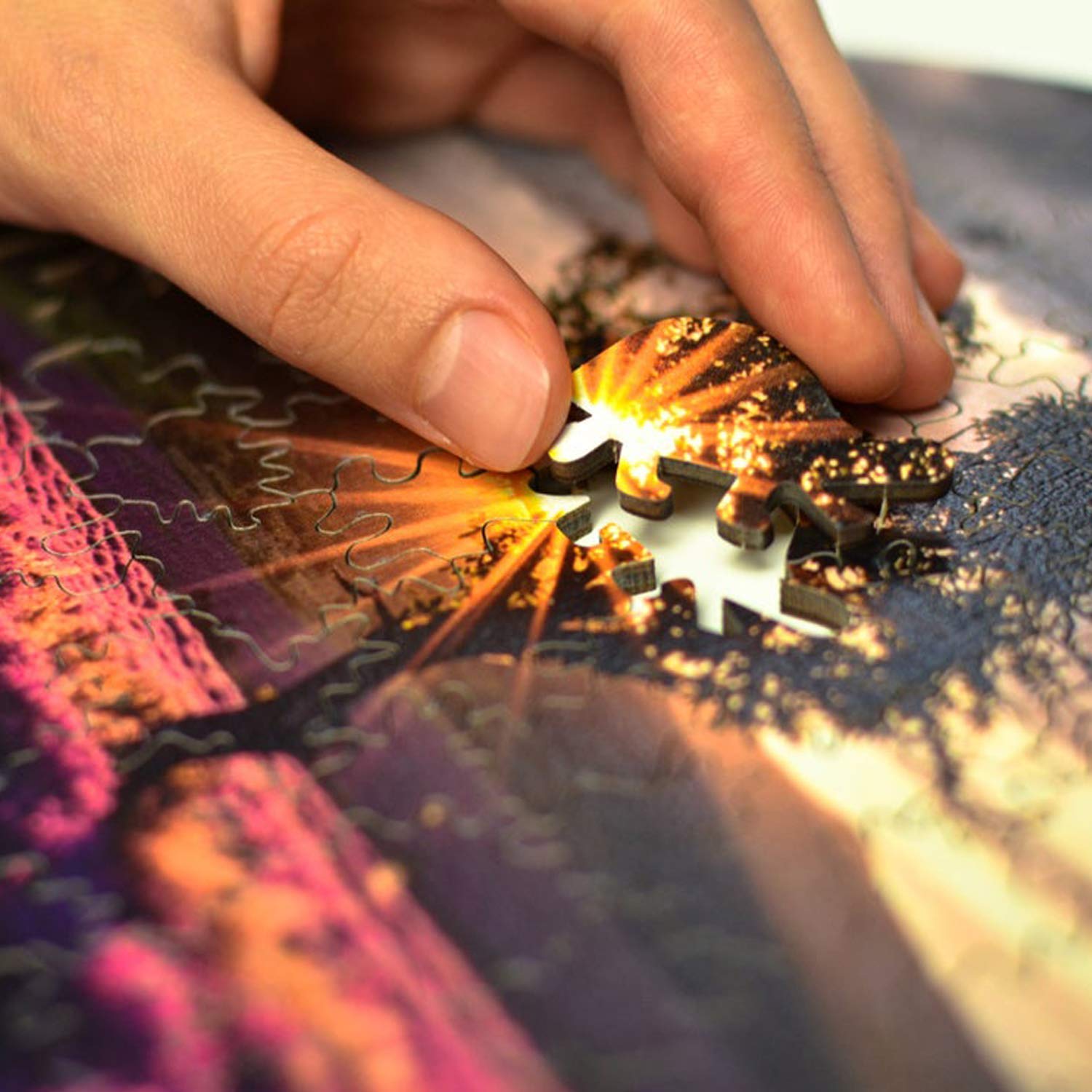 Lavender Field Provance Nature Wooden Jigsaw Puzzles For Adults Wall Decor Gift For Nature Lover Best Christmas Gifts Unique Round Puzzles Jigsaw Puzzle Games Toys Games Puzzles Nusswahn De