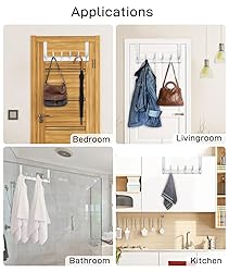 Optish Over The Door Hooks, Door Hanger Hooks for
