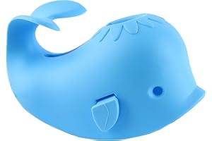 GKGOGO Bath Spout Cover for Bathtub - Protects Baby from Bumping Head During Bathing Time Baby Faucet Cover Universal Faucet Protective Cover Whale Design