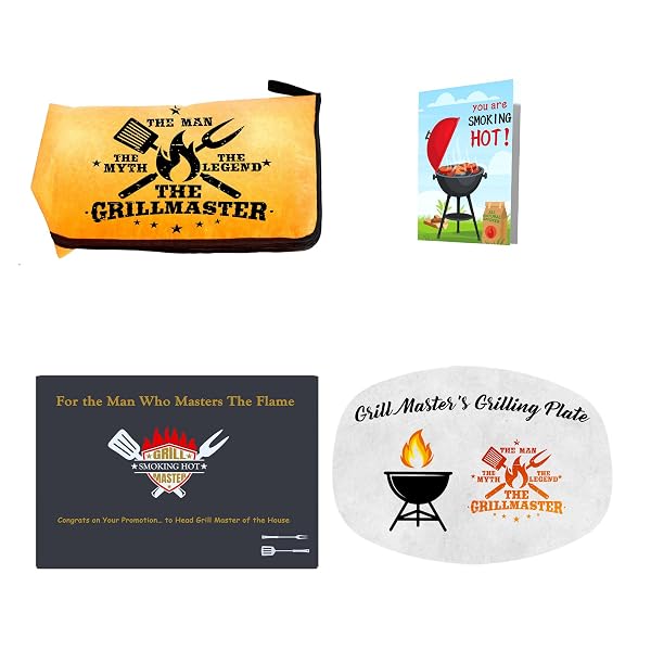 GIFTAROO GRILLING SMOKER APRON & BBQ BLANKET ACCESSORIES GIFTS FOR HUSBAND, FUNNY CHRISTMAS & BIRTHDAY BARBECUE ACCESSORIES TOOLS GIFTS FOR MEN WHO HAVE EVERYTHING