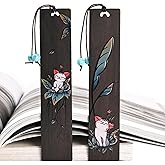 ZQZYMXQ 2Pcs Cute Bookmarks for Women & Kids, Book Markers for Women, Cat Gifts for Cat Lovers & Bookworm Gifts