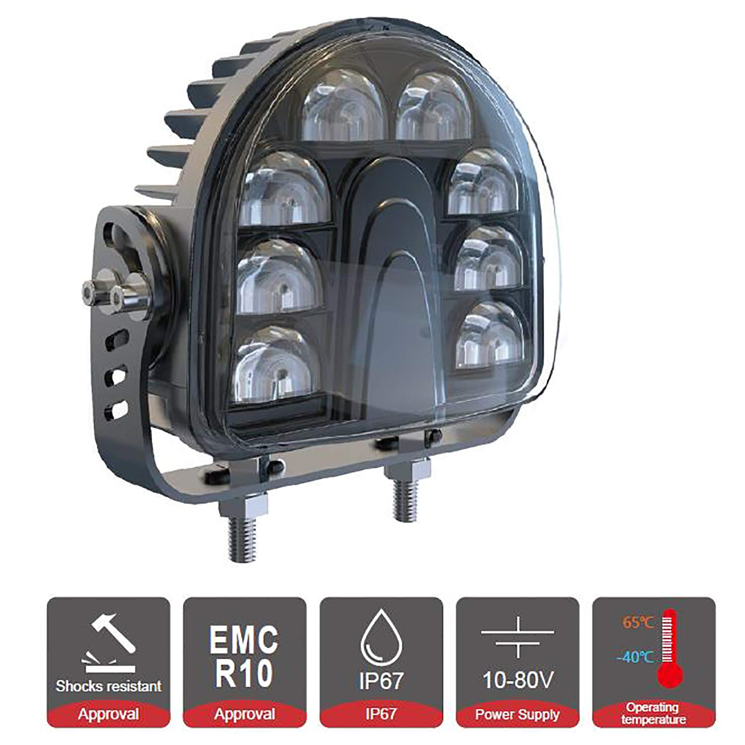 Mua ONERAY [4 Pack] Forklift Safety Light Blue Arc LED Warning Light ...
