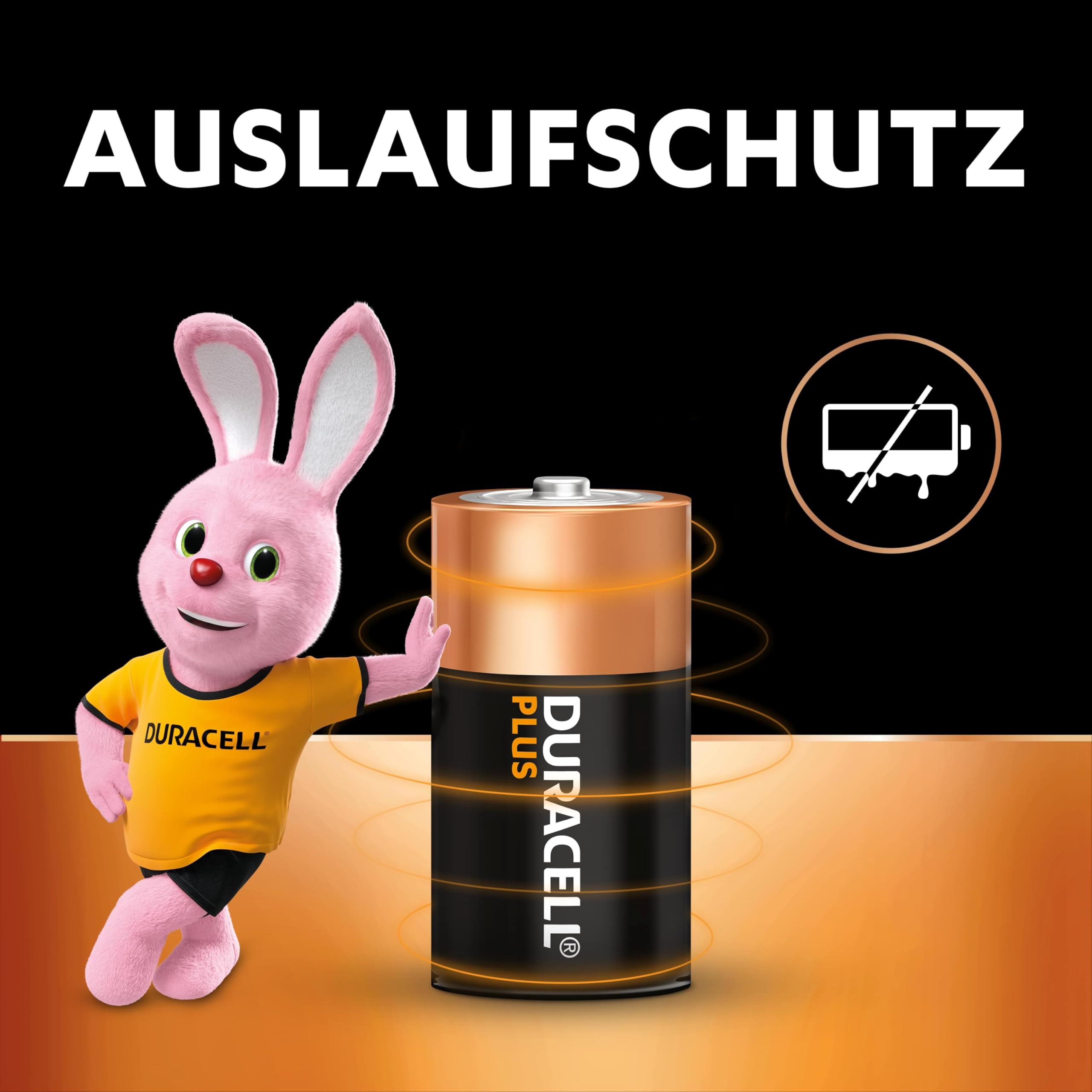 Duracell Plus C Batterien, LR14, 4 Stück, Duracell Batterien C für Alltagsgeräte 4