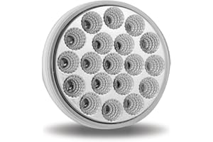 4″ Clear Red Stop, Turn & Tail Round LED Light – 19 Diodes TLED-419CR