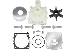 JURPLIX 61AW0078 Water Pump Impeller Kit Compatible with Yamaha 150 175 200 225 250 300 HP Outboard, 2/4 Stroke, Replaces 61A-W0078-A2/A3/A4-00, Sierra 18-3396-1