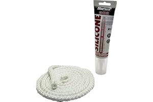 GASKETS INC. HARMAN 3/8"x5' Plus Adhesive, Pellet Stove ASH DOOR Rope Gasket P38, 43, 61, 68, PC45