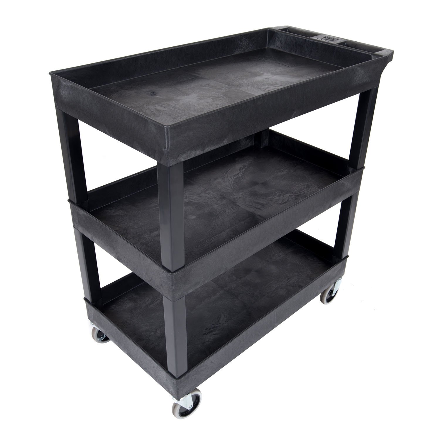 Storage Cart 3 Shelves Kitchen Pantry Rolling Wheels Service