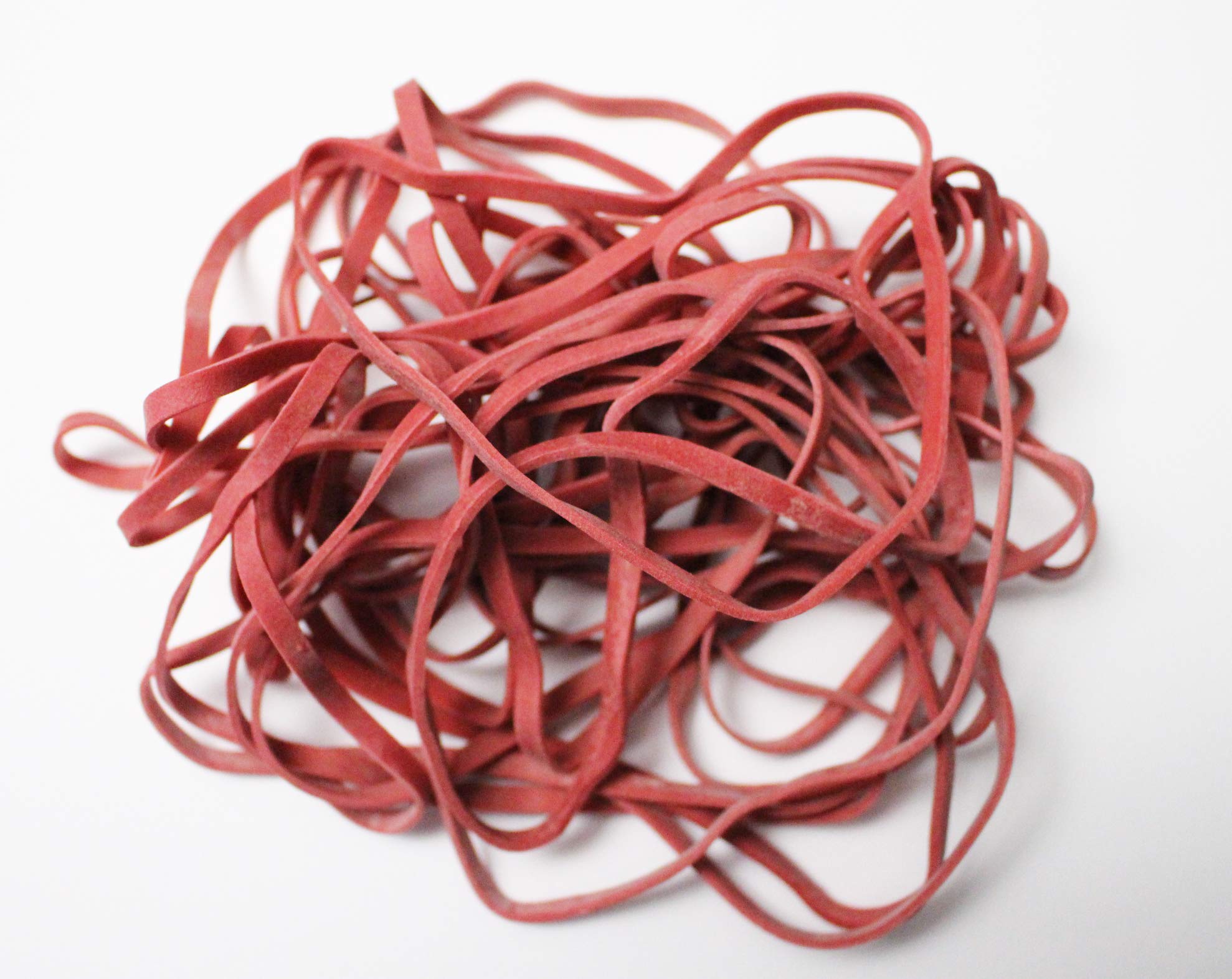 Alco-Albert 7621 Elastic Bands 150 x 4 mm 1 kg Bag Red