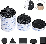 Vicloon Furniture Pad 3 Rolls Floor Protectors Felt Pads Tailorable Black view 2
