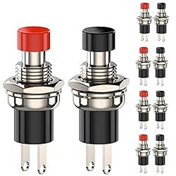 DIYhz Momentary Push Button Switch, 1A 250VAC SPST