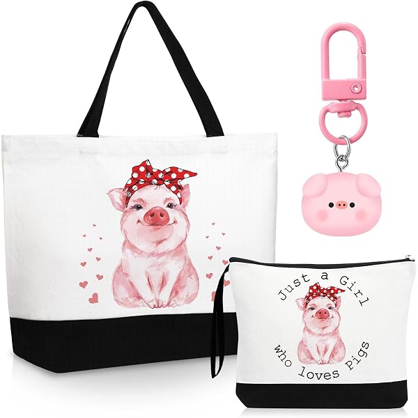 Amazon.com: Pig Tote Bag - Pig Lover Gift - Flower Crown pig Amazon.com: Pig Tote Bag - Pig Lover Gift - Flower Crown pig