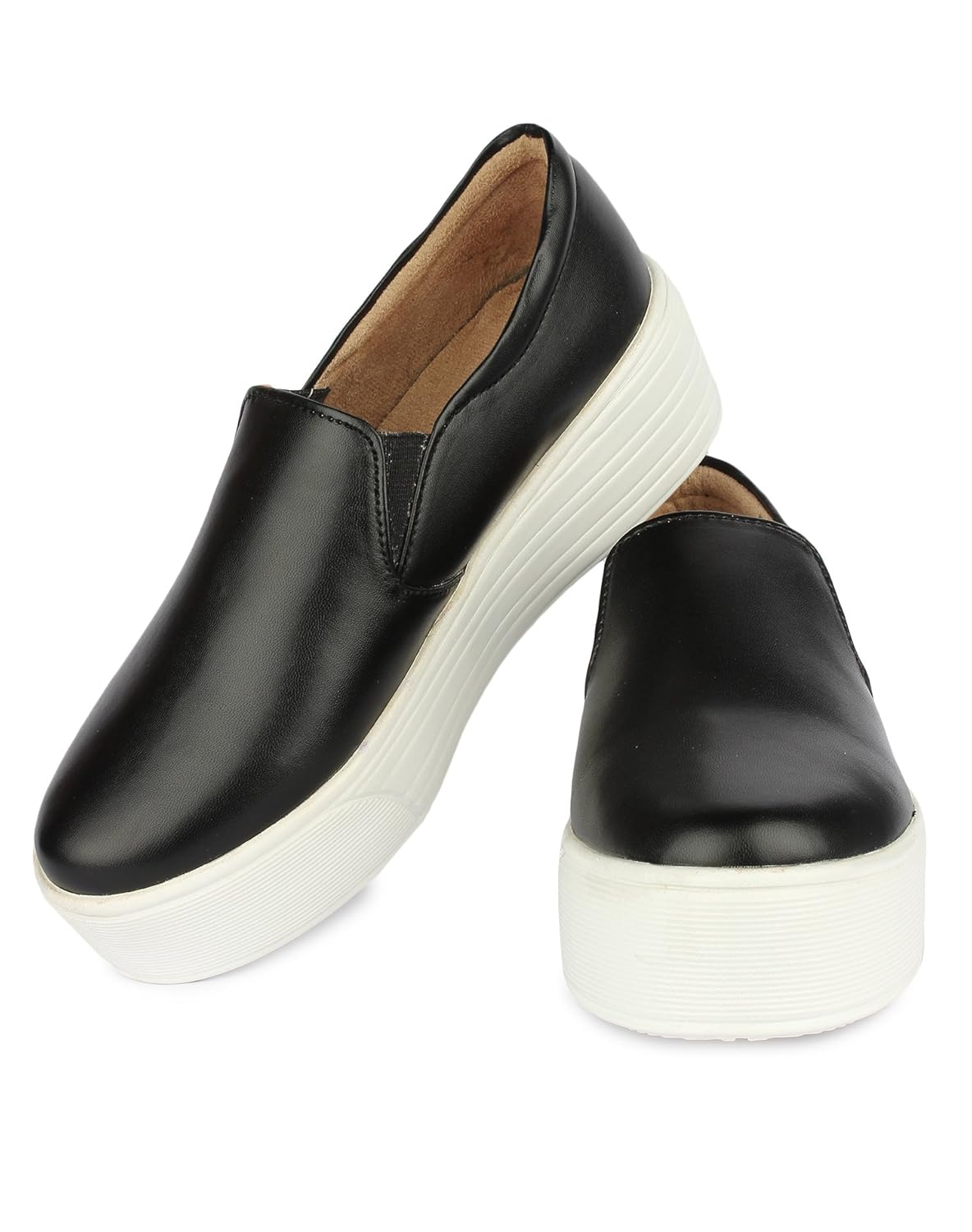 zapatoz womens fabric black color casual shoe