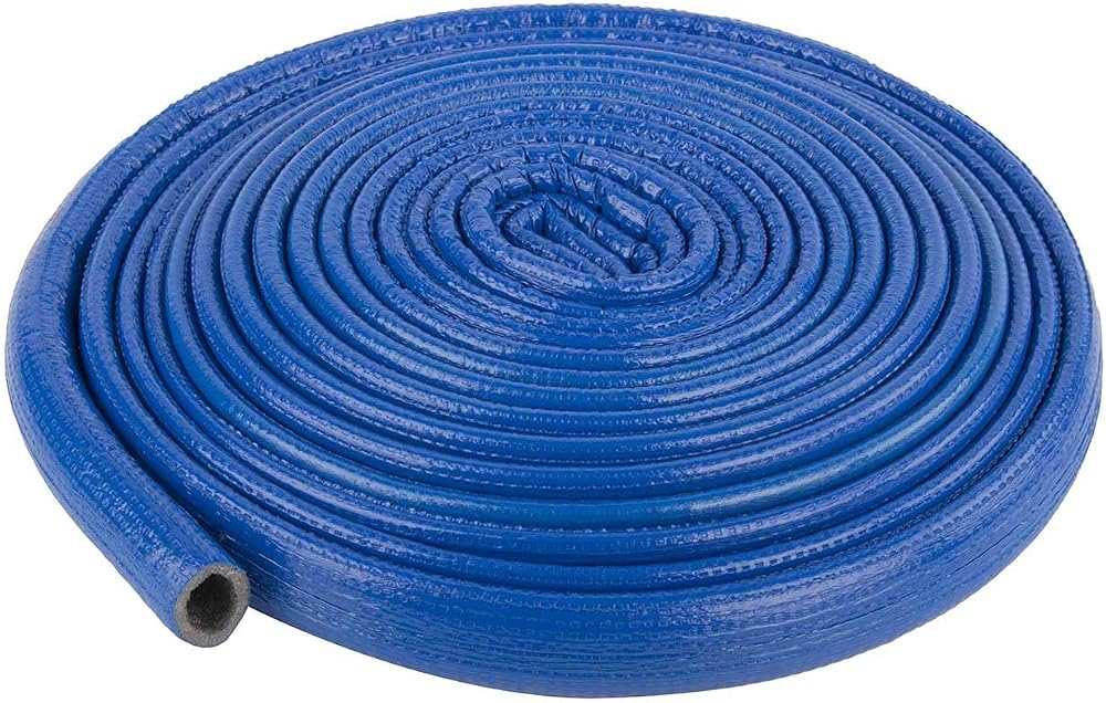 Folimpex 10m Blue 28mm Pipe Foam Insulation Lagging Wrap 6mm Thick Energy Saving