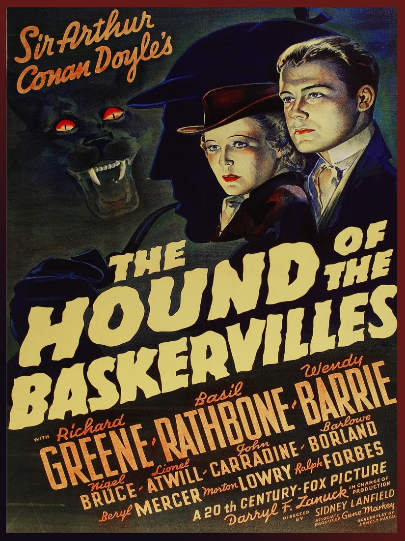 11"x14" Poster for Home Decoration.The Hound of The Baskervilles Movie.Sherlock Holmes.11209