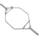 HulkFit Olympic 2-Inch Hex Weight Lifting Trap Bar, 1000-Pound Capacity