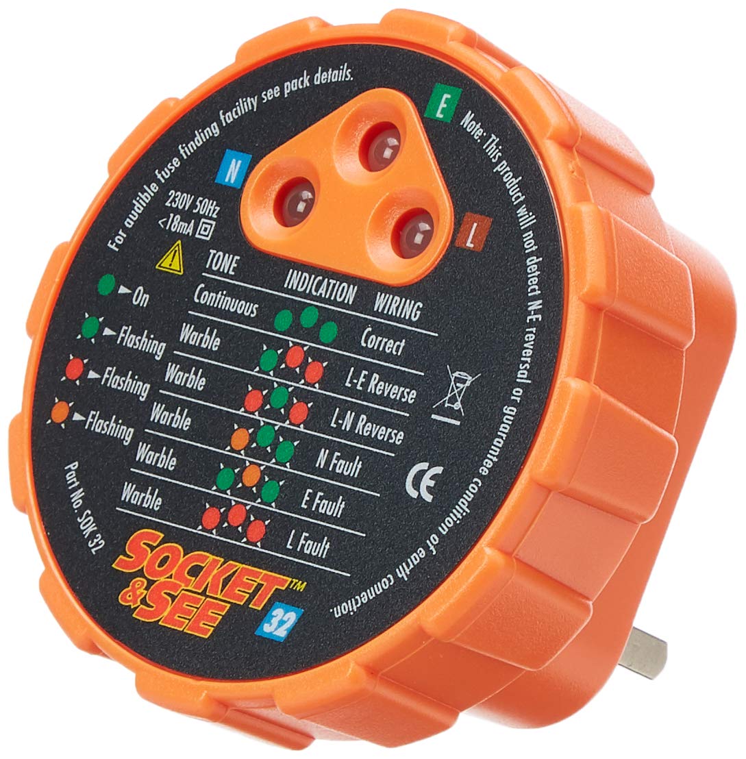 Socket & See SOK32 Professional Socket Tester, Green