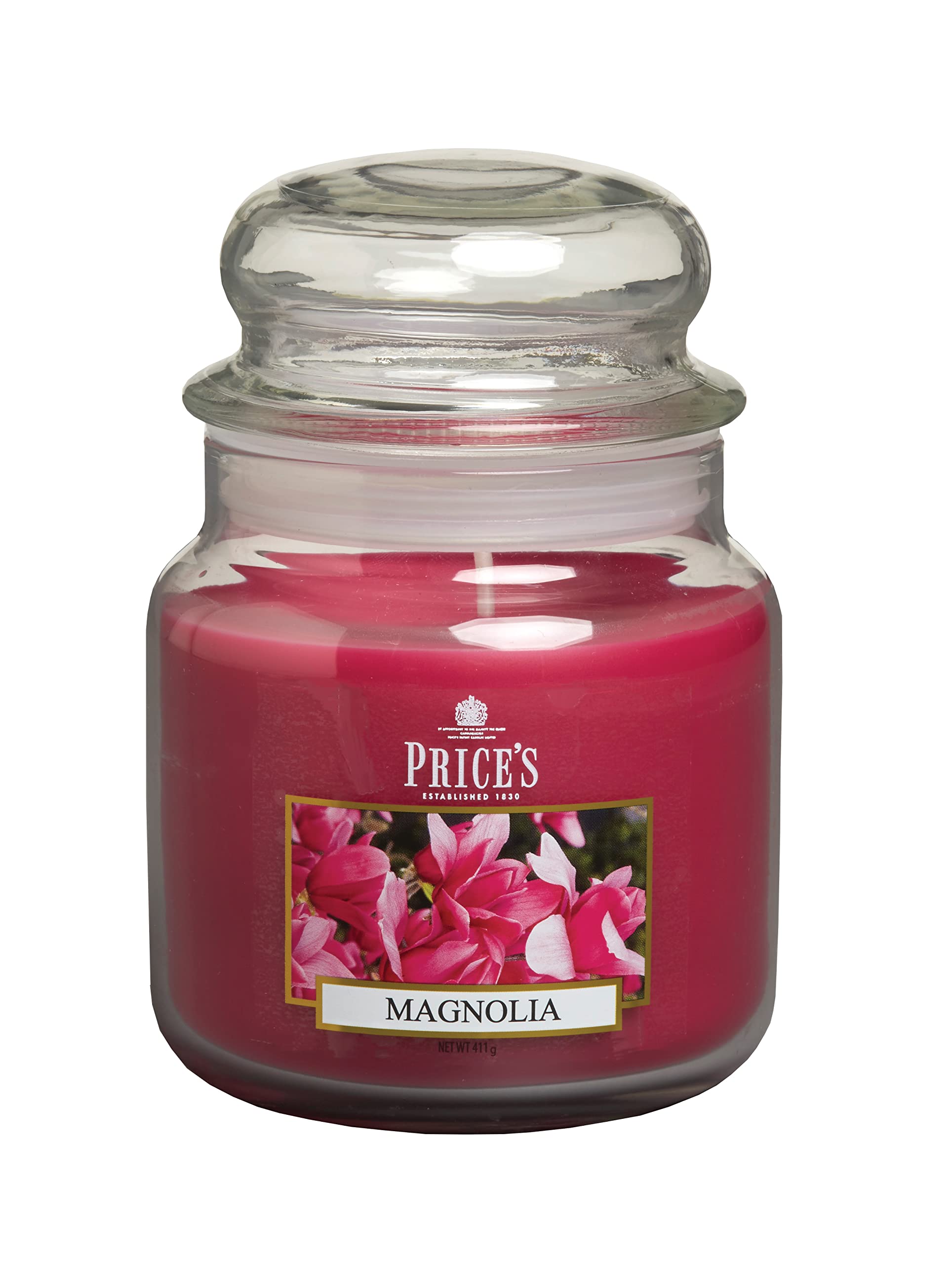 Price's - Magnolia Medium Jar Candle - Sweet, Delicious, Quality Fragrance - Long Lasting Scent - Up To 90 Hour Burn Time