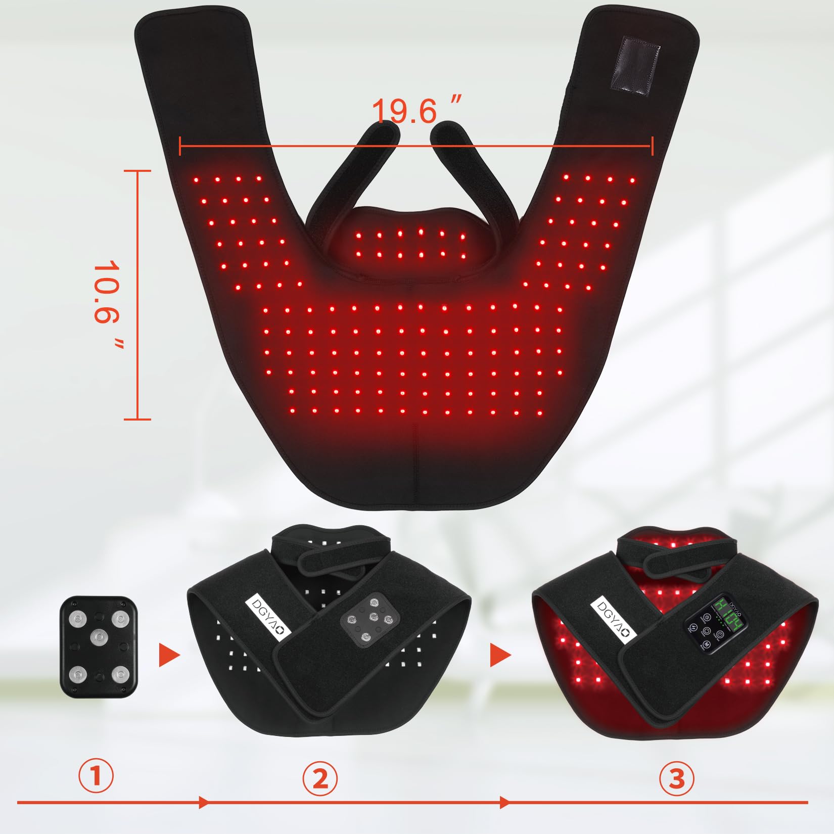 Mua Cordless Red Light Therapy for Neck Shoulder Pain Relief 6000mAh ...