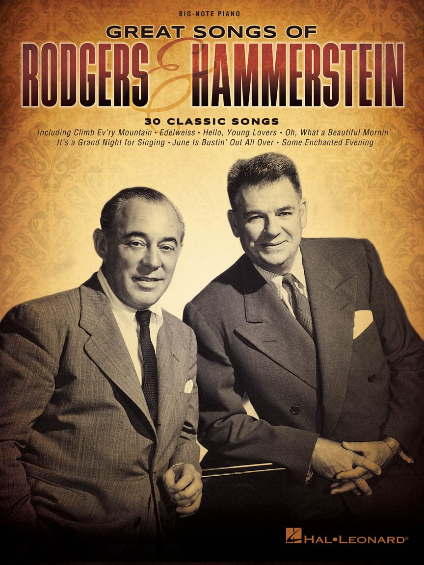 Great Songs of Rodgers & Hammerstein | Big-Note Piano Songbook for Beginners | Broadway Sheet Music Collection | Easy Arrangements for Piano Learners and Music Students
