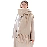Wander Agio Winter Warm Scarf Long Pashmina Extra Large Shawls and Wraps for Women Large Blanket Scarves Solid