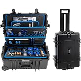 B&amp;W International Jumbo 6700 Outdoor Tool Case with Pocket Tool Boards, Black