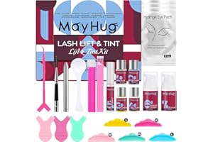 Mayhug Lash Lift Kit, Professional Eyelash Lift Color Kit, Eyelash Perm with Full Tools Kit, Super Model Look for Salon Use V