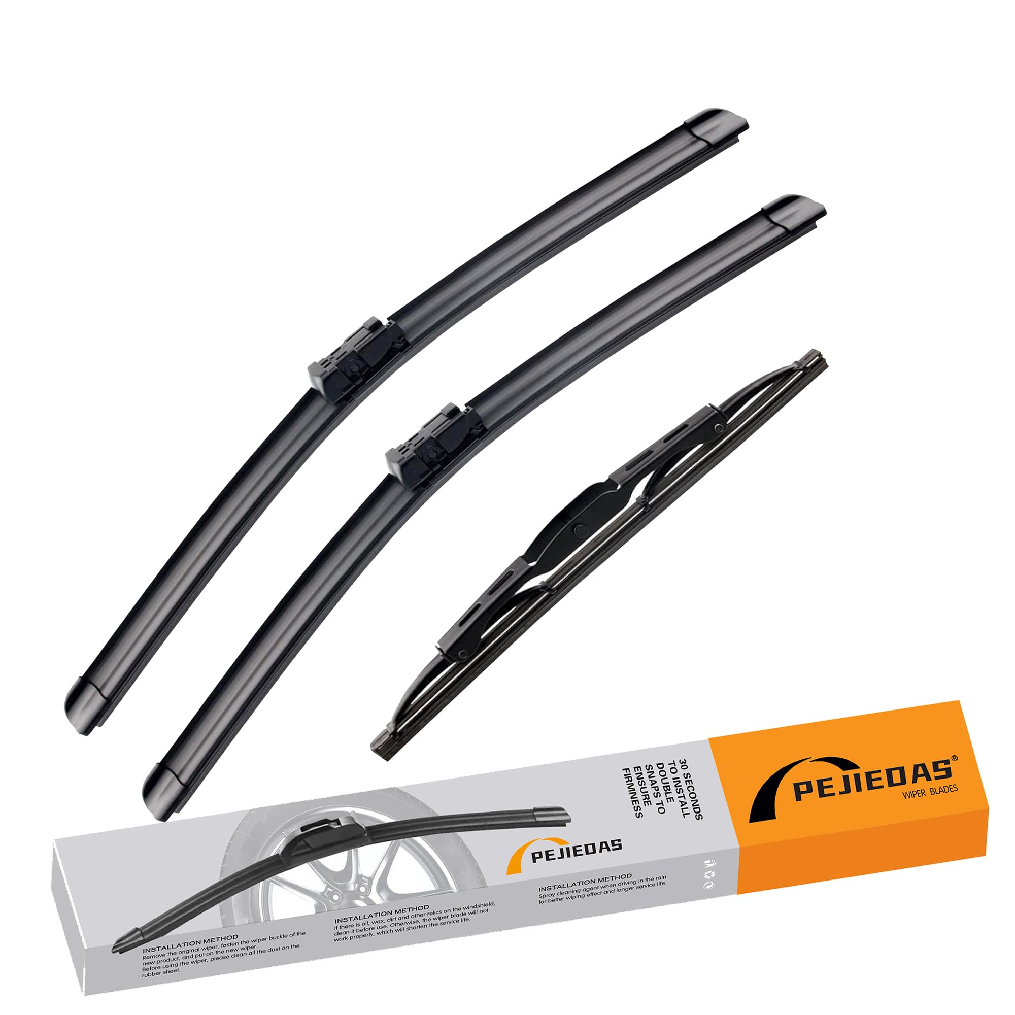 Photo 1 of PEJIEDAS 3 Wiper Blades for Chevrolet Trax 2013-2021/Buick Encore 2013-2021/Opel Mokka 2012-2020, OE Genuine Replacement (26?/14? Front Wiper + 10? Rear Wiper)