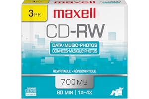 Maxell CDRW 700MB 3-Pack Discs 630030