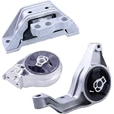 Engine Motor Mount Set &amp; Trans Mount , 3PCS, Replaces A5374 A3081 A5385 | Compatible with Chevrolet HHR 06-11,Cobalt 05-10, Pontiac G5 07-10 L4,Durable engine mount Support smooth operation